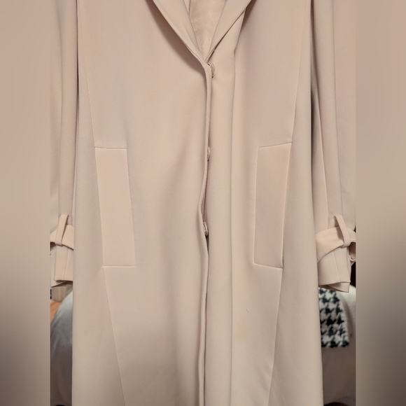 Brushed-finish twill trench coat Size 12 - Limited Time Sale - Picture 3 of 9
